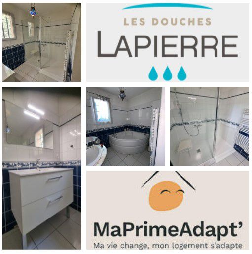 Douche et salle de bain sécurisée pour sénior et PMR